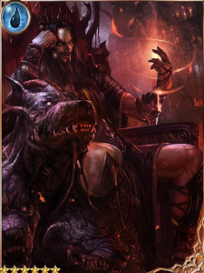 Hades and Cerberus, Wiki card, Some entymologists believe that Cerberus is a cognate of the Sanskrit word for spotted. So Hades has a dog named Spot.